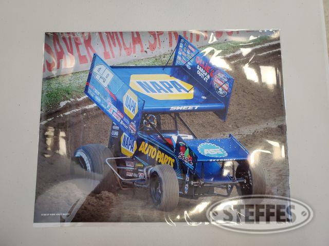 Brad Sweet 11x14 metal pearl paper framed photo from Eagle Raceway